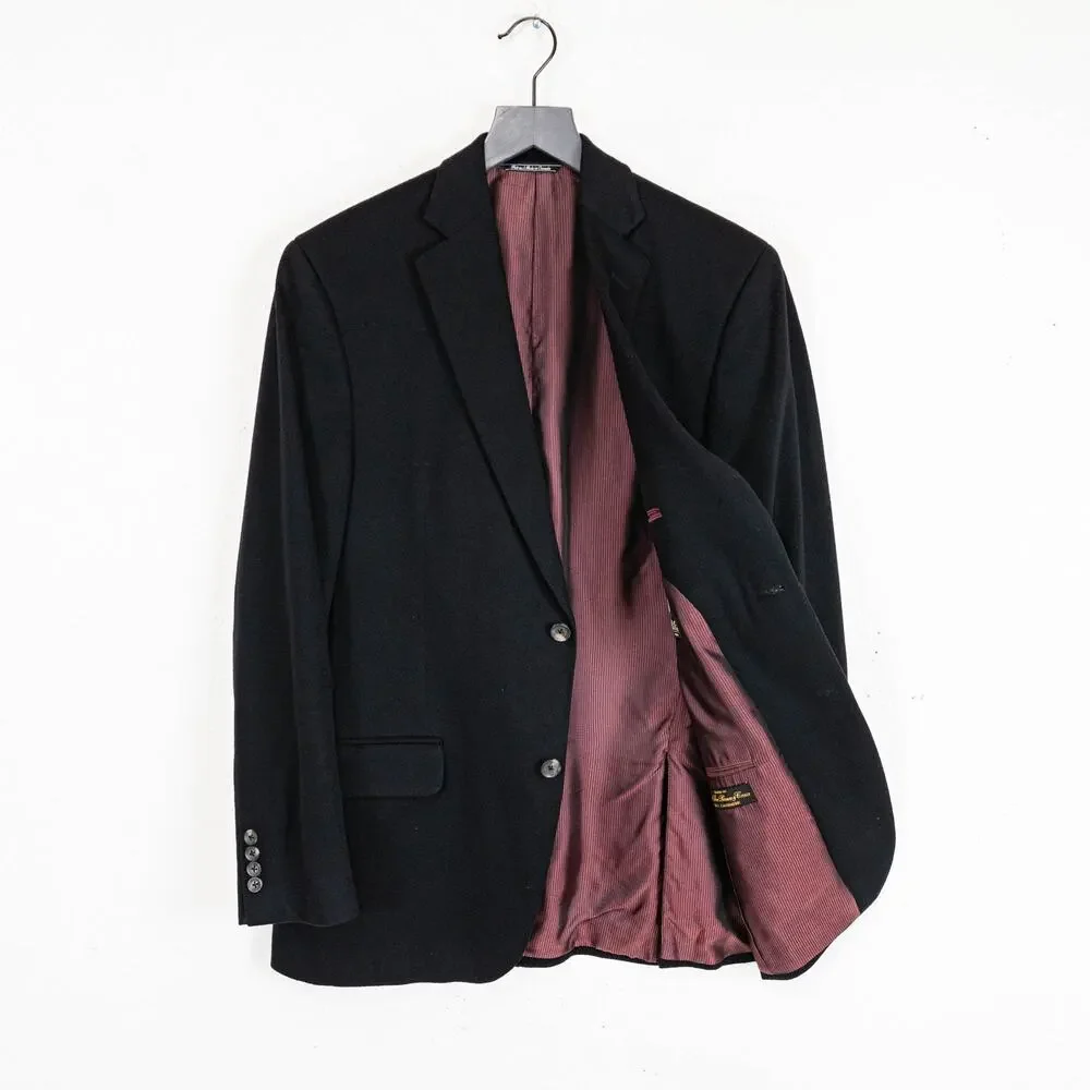 Carroll & Co. Loro Piana 100% Cashmere Blazer Jacket in Black sz 41R